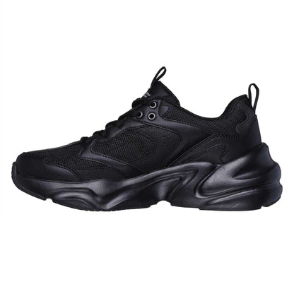 Black - Back - Skechers Womens-Ladies Bobs Mania 2 Trainers