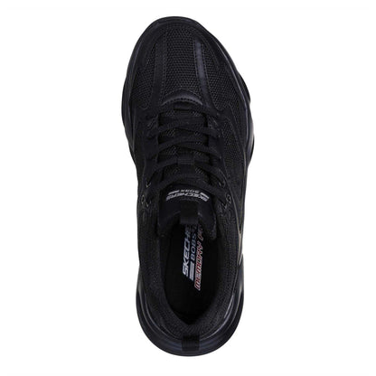 Black - Side - Skechers Womens-Ladies Bobs Mania 2 Trainers