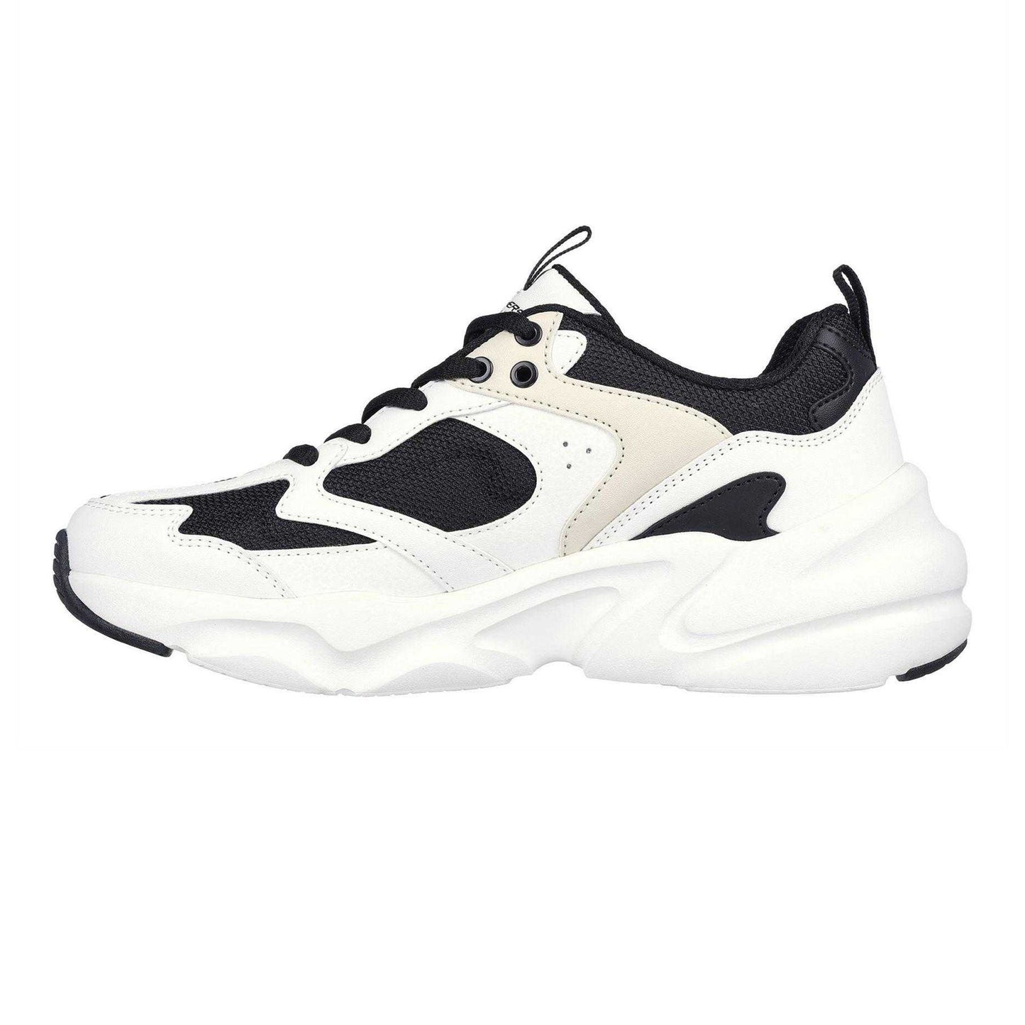 White-Black - Back - Skechers Womens-Ladies Bobs Mania 2 Trainers