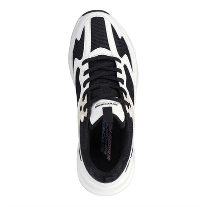 White-Black - Side - Skechers Womens-Ladies Bobs Mania 2 Trainers