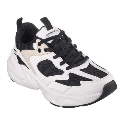 White-Black - Pack Shot - Skechers Womens-Ladies Bobs Mania 2 Trainers