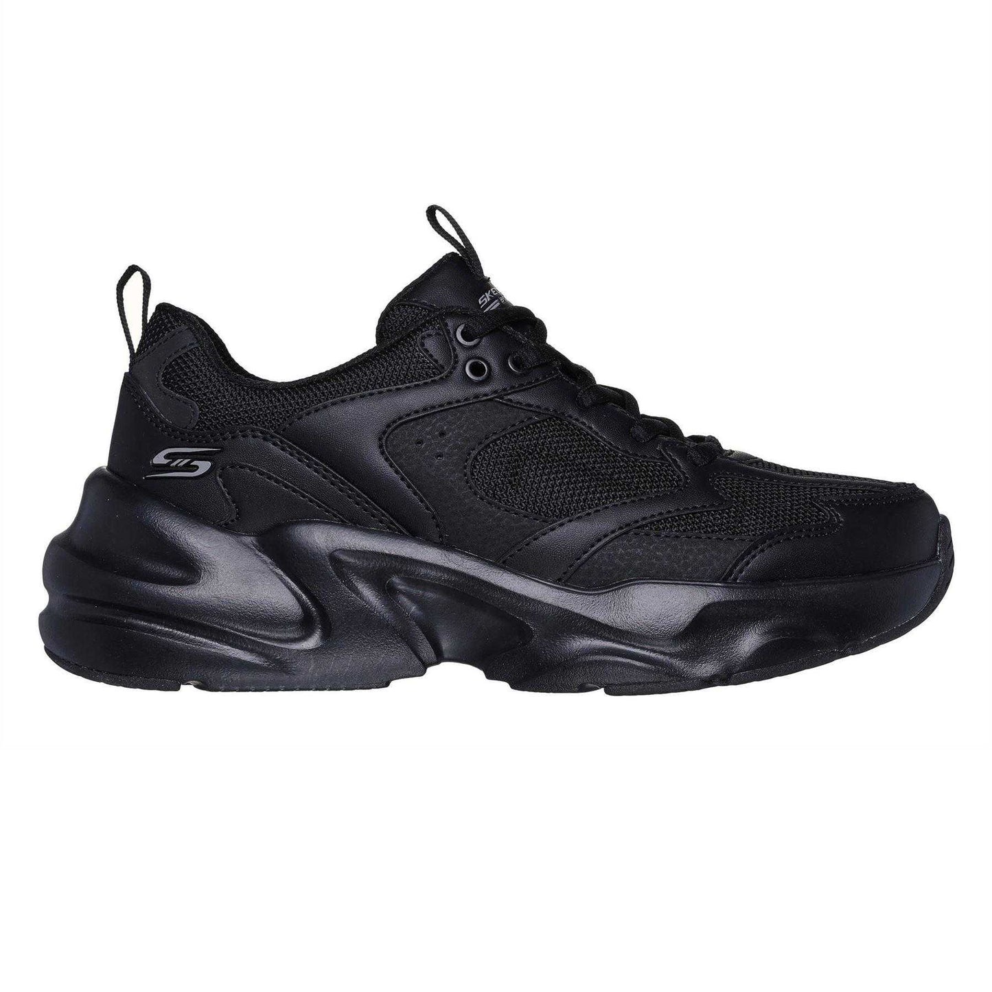 Black - Front - Skechers Womens-Ladies Bobs Mania 2 Trainers
