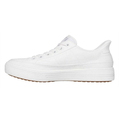 White - Back - Skechers Mens Arcade See Ya There Canvas Trainers