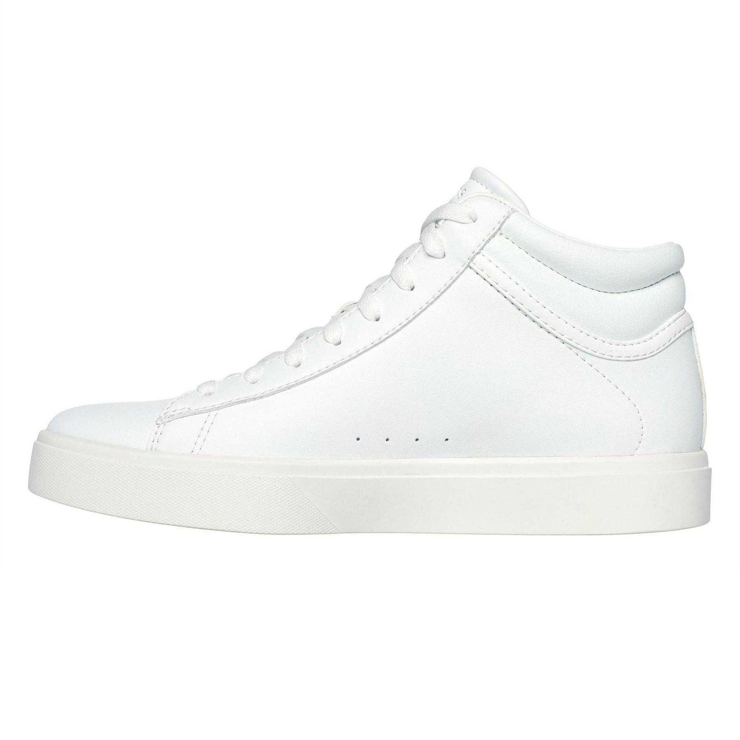 White-Black - Back - Skechers Childrens-Kids Edenlx Classic Swirl Leather Flat Trainers