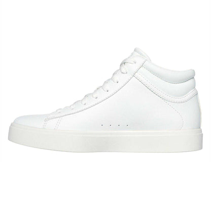White-Black - Back - Skechers Childrens-Kids Edenlx Classic Swirl Leather Flat Trainers