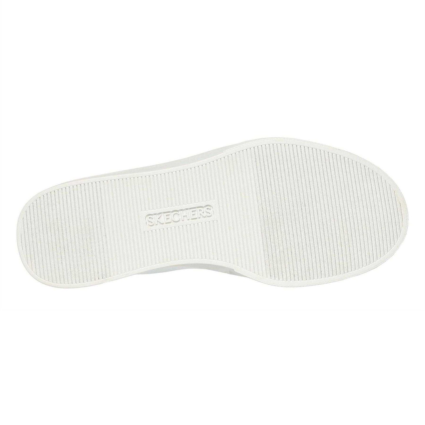 White-Black - Lifestyle - Skechers Childrens-Kids Edenlx Classic Swirl Leather Flat Trainers