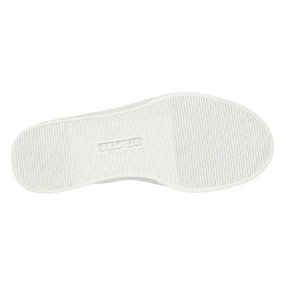 White-Black - Lifestyle - Skechers Childrens-Kids Edenlx Classic Swirl Leather Flat Trainers