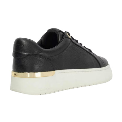 Black - Back - Dune London Womens-Ladies Emeelia Leather Platform Trainers