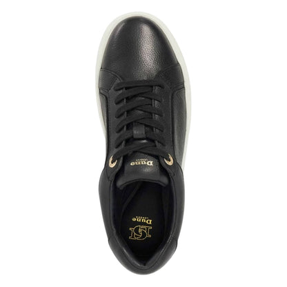 Black - Side - Dune London Womens-Ladies Emeelia Leather Platform Trainers
