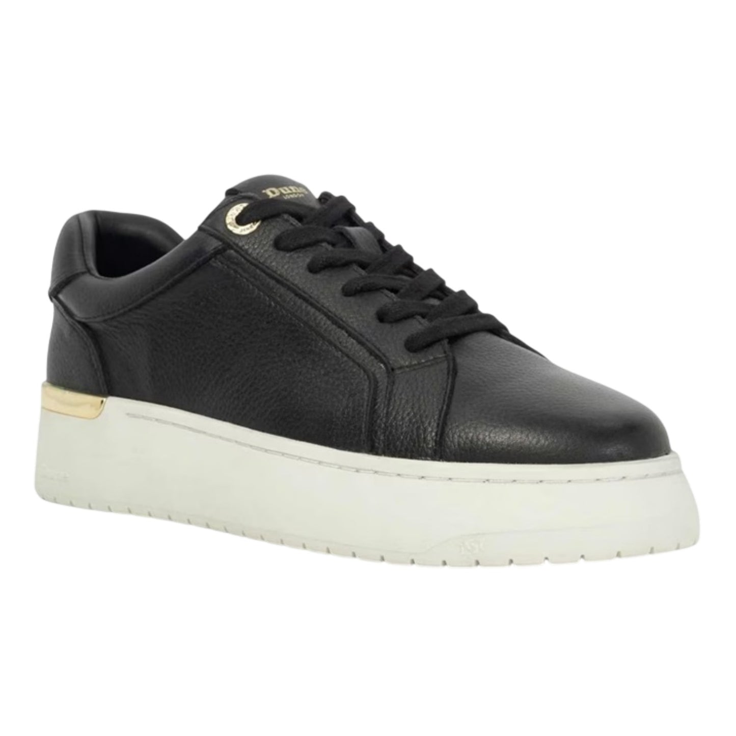 Black - Lifestyle - Dune London Womens-Ladies Emeelia Leather Platform Trainers