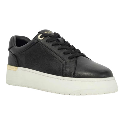 Black - Lifestyle - Dune London Womens-Ladies Emeelia Leather Platform Trainers