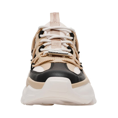 Black Silver - Lifestyle - Steve Madden Womens-Ladies Spectator Lace Up Chunky Platform Trainers