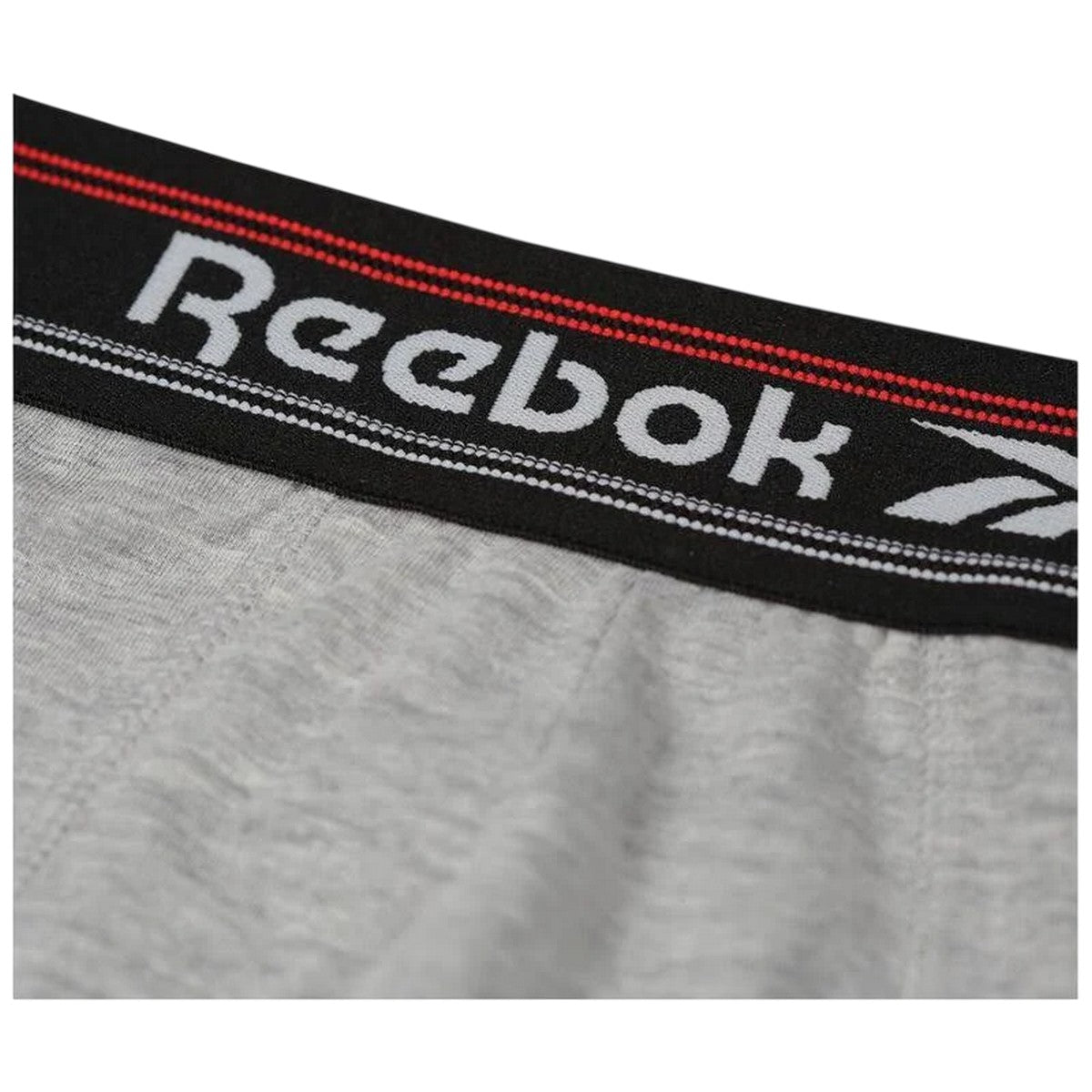 Grey-Black-Dark Grey - Side - Reebok Mens Sports Boxer Shorts (Pack of 5)