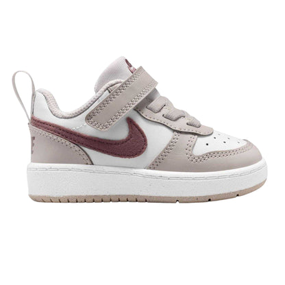 Grey-Tattoo - Front - Nike Childrens-Kids Court Borough Leather Trainers