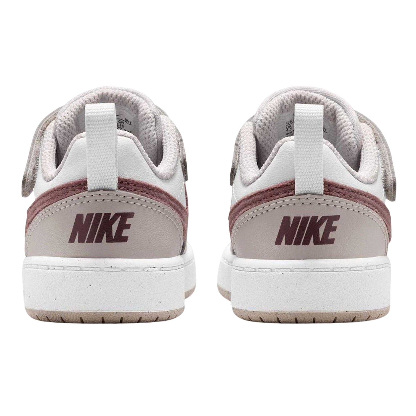 Grey-Tattoo - Back - Nike Childrens-Kids Court Borough Leather Trainers