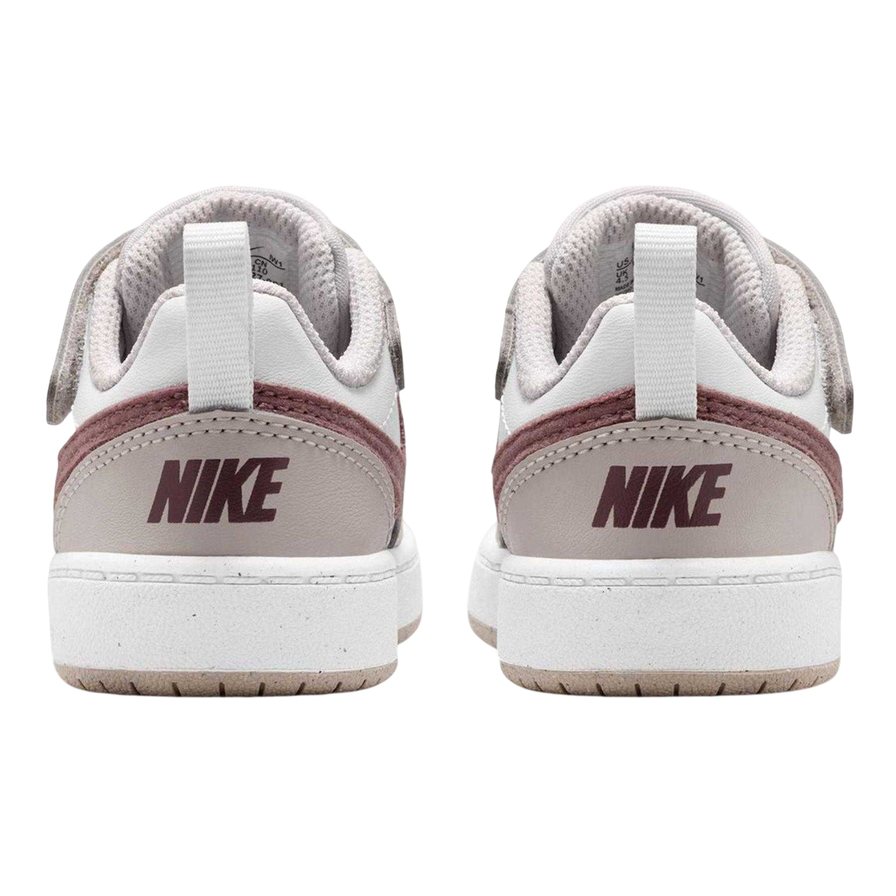 Grey-Tattoo - Back - Nike Childrens-Kids Court Borough Leather Trainers