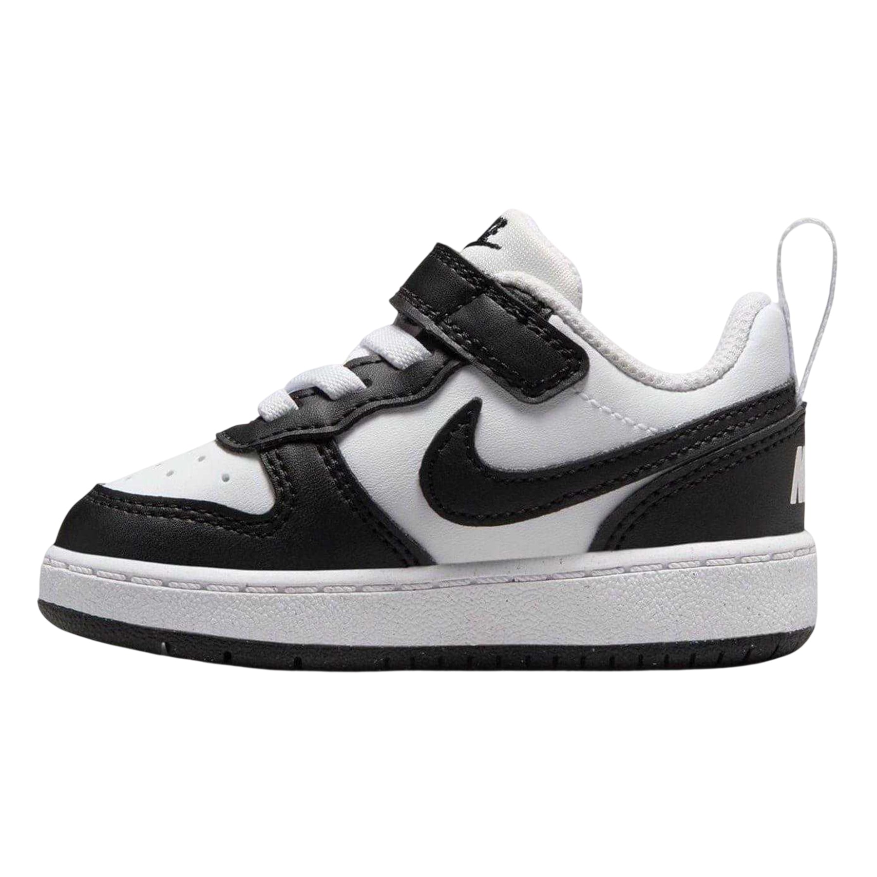 Panda - Side - Nike Childrens-Kids Court Borough Leather Trainers