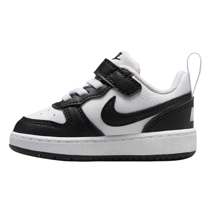 Panda - Side - Nike Childrens-Kids Court Borough Leather Trainers