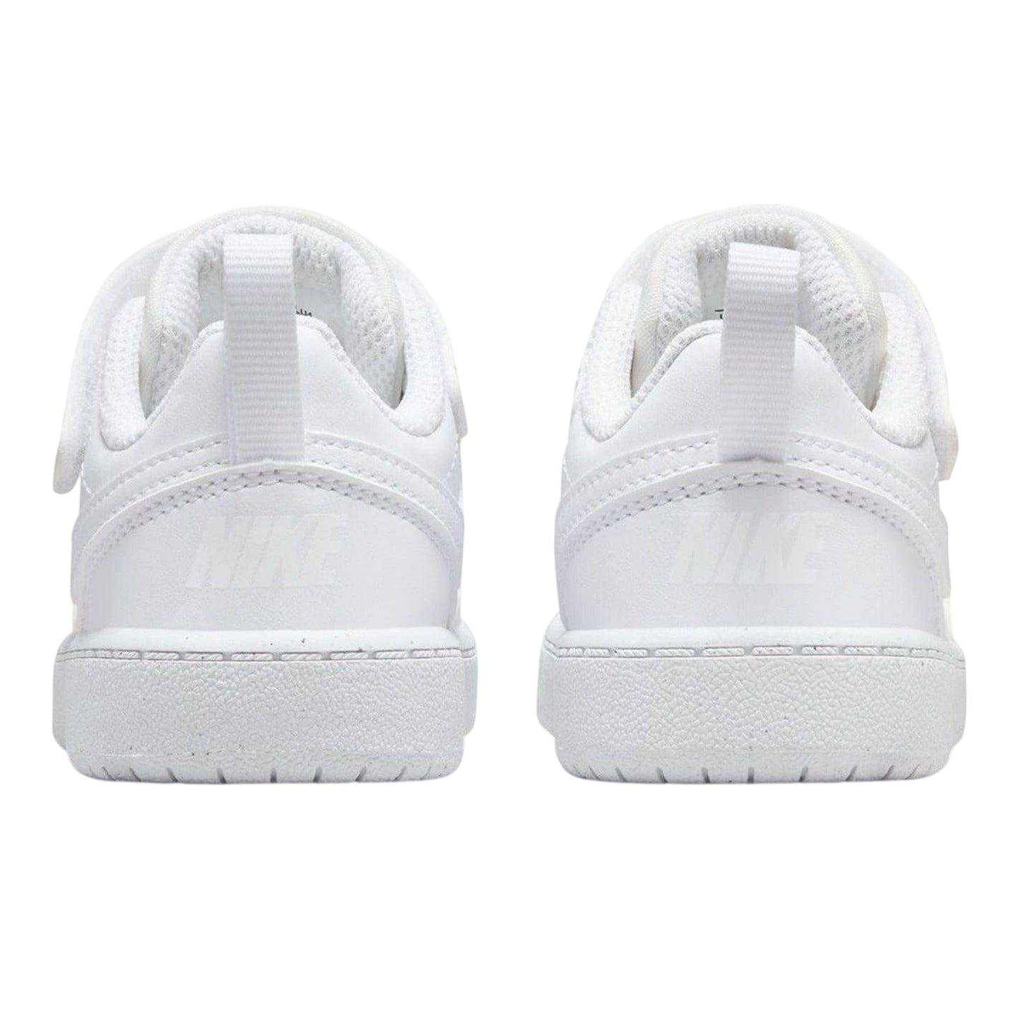 White - Back - Nike Childrens-Kids Court Borough Leather Trainers