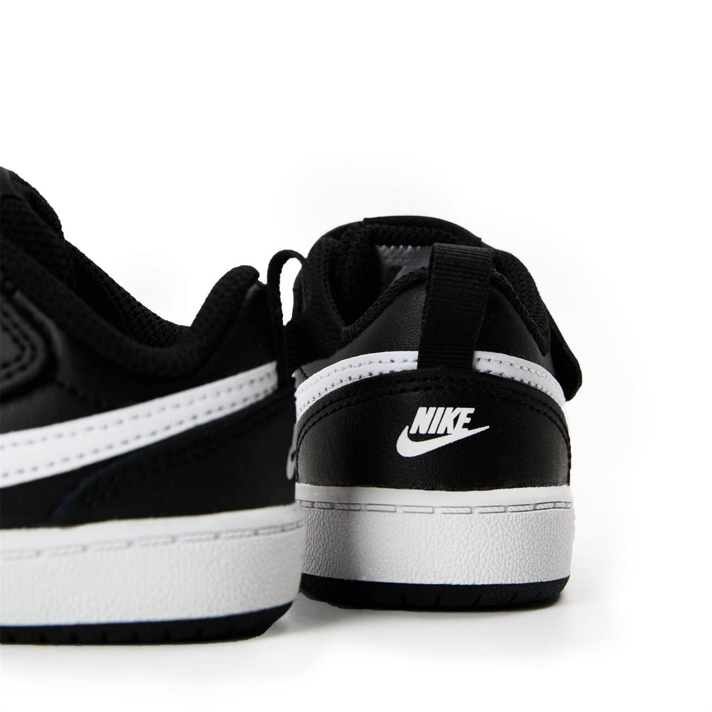 Black-Green-White - Lifestyle - Nike Childrens-Kids Court Borough Leather Trainers