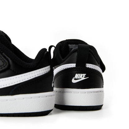 Black-Green-White - Lifestyle - Nike Childrens-Kids Court Borough Leather Trainers