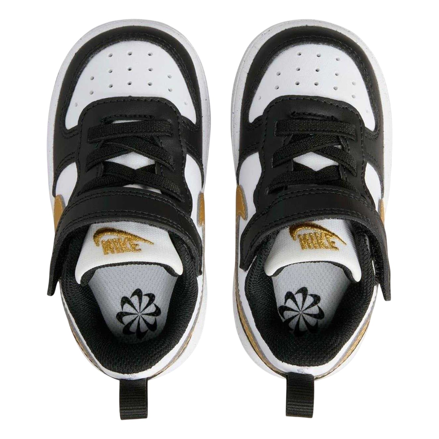 Black-Gold - Lifestyle - Nike Childrens-Kids Court Borough Leather Trainers