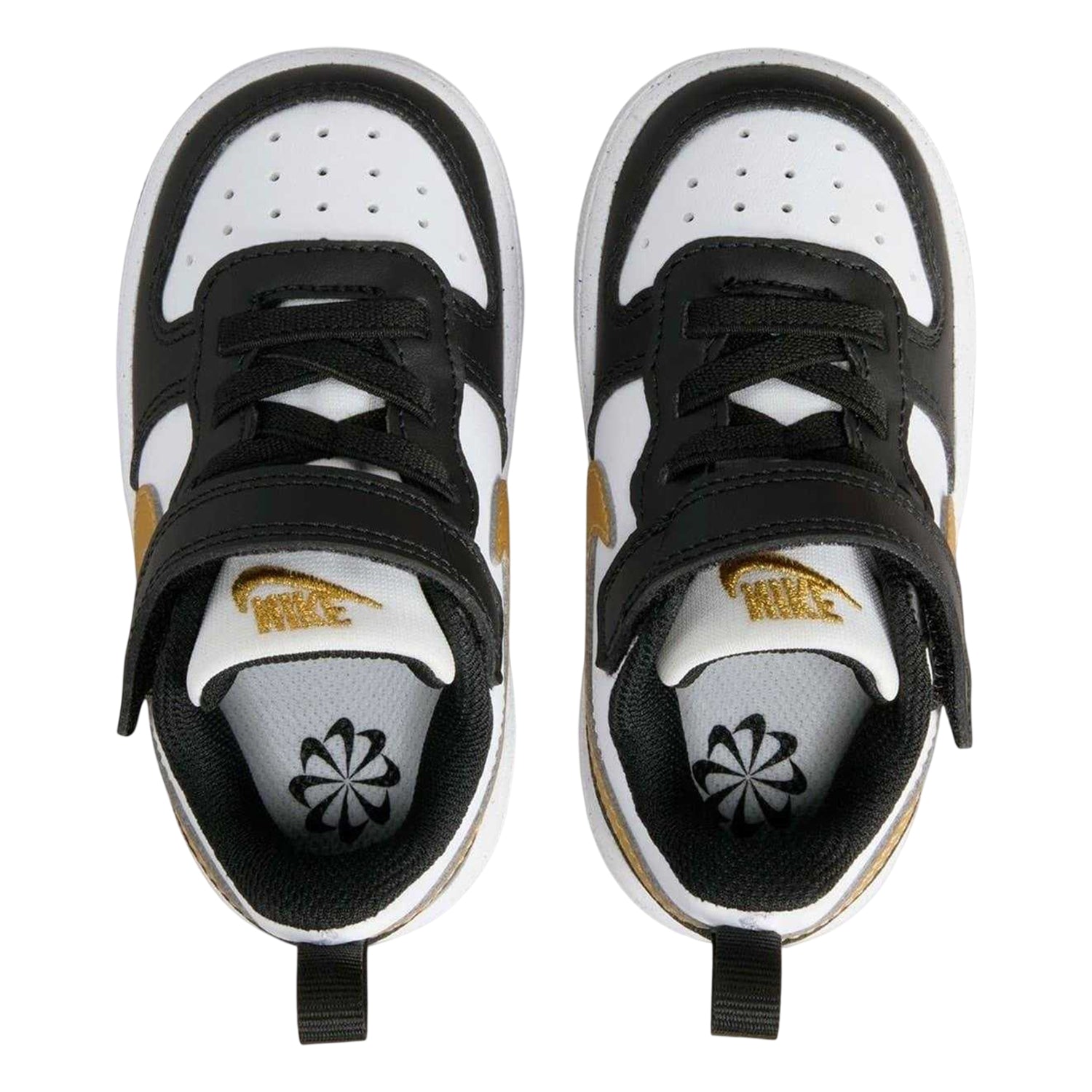 Black-Gold - Lifestyle - Nike Childrens-Kids Court Borough Leather Trainers
