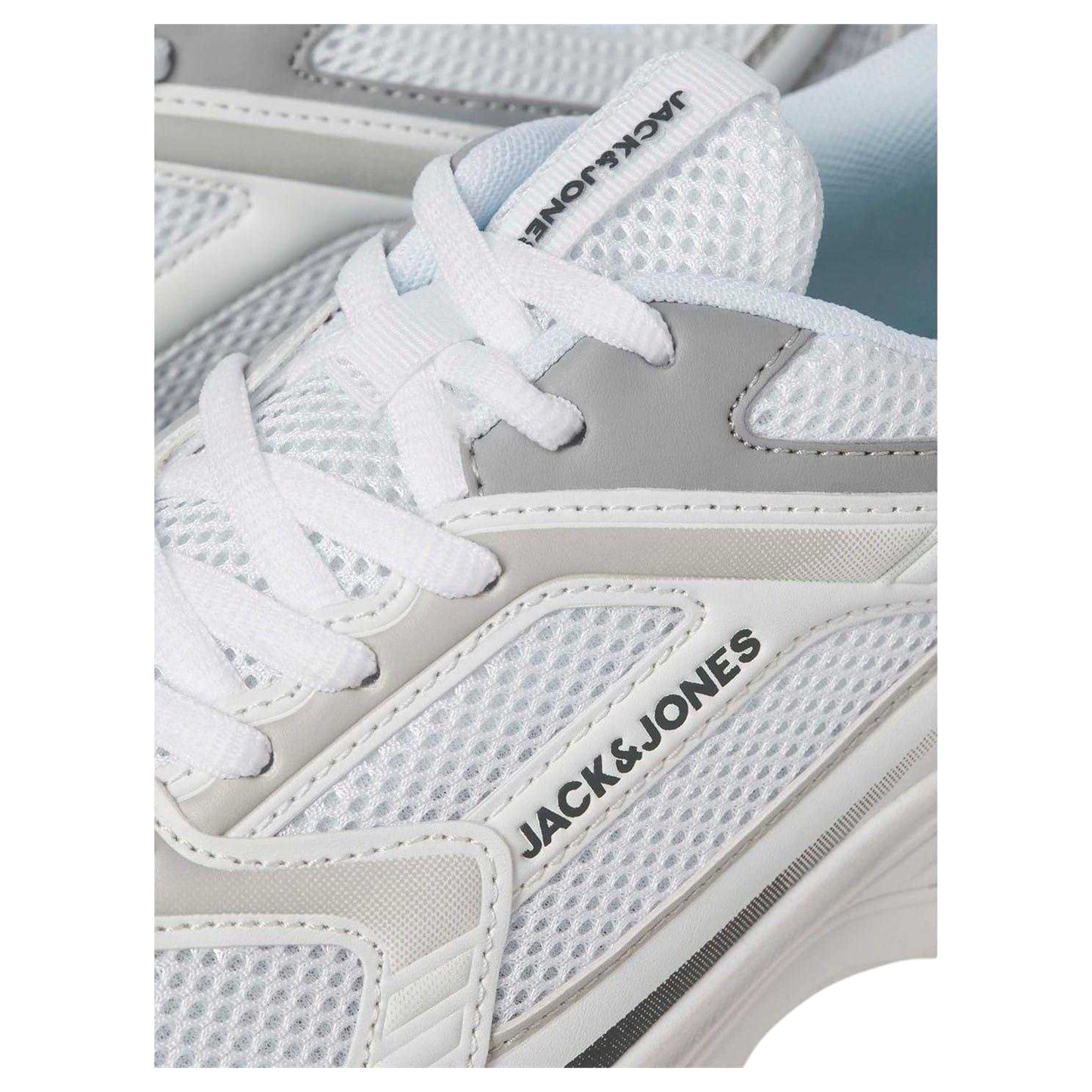 Bright White - Lifestyle - Jack And Jones Mens Tokyo Leather Lace Up Trainers