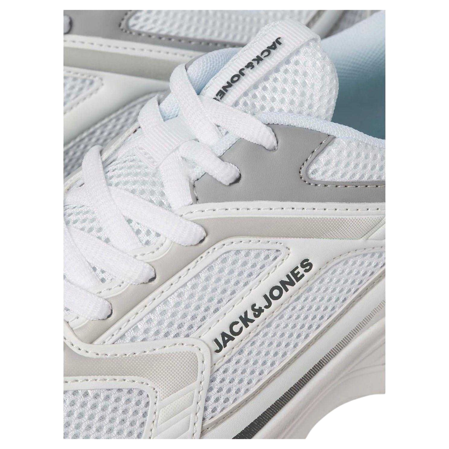 Bright White - Lifestyle - Jack And Jones Mens Tokyo Leather Lace Up Trainers