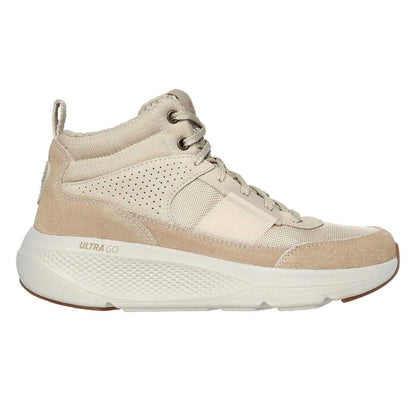 Taupe-Natural - Front - Skechers Womens-Ladies OTG Elevate Suede Slip-on Trainers