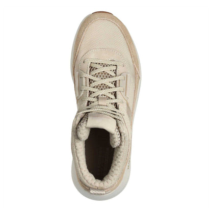 Taupe-Natural - Side - Skechers Womens-Ladies OTG Elevate Suede Slip-on Trainers