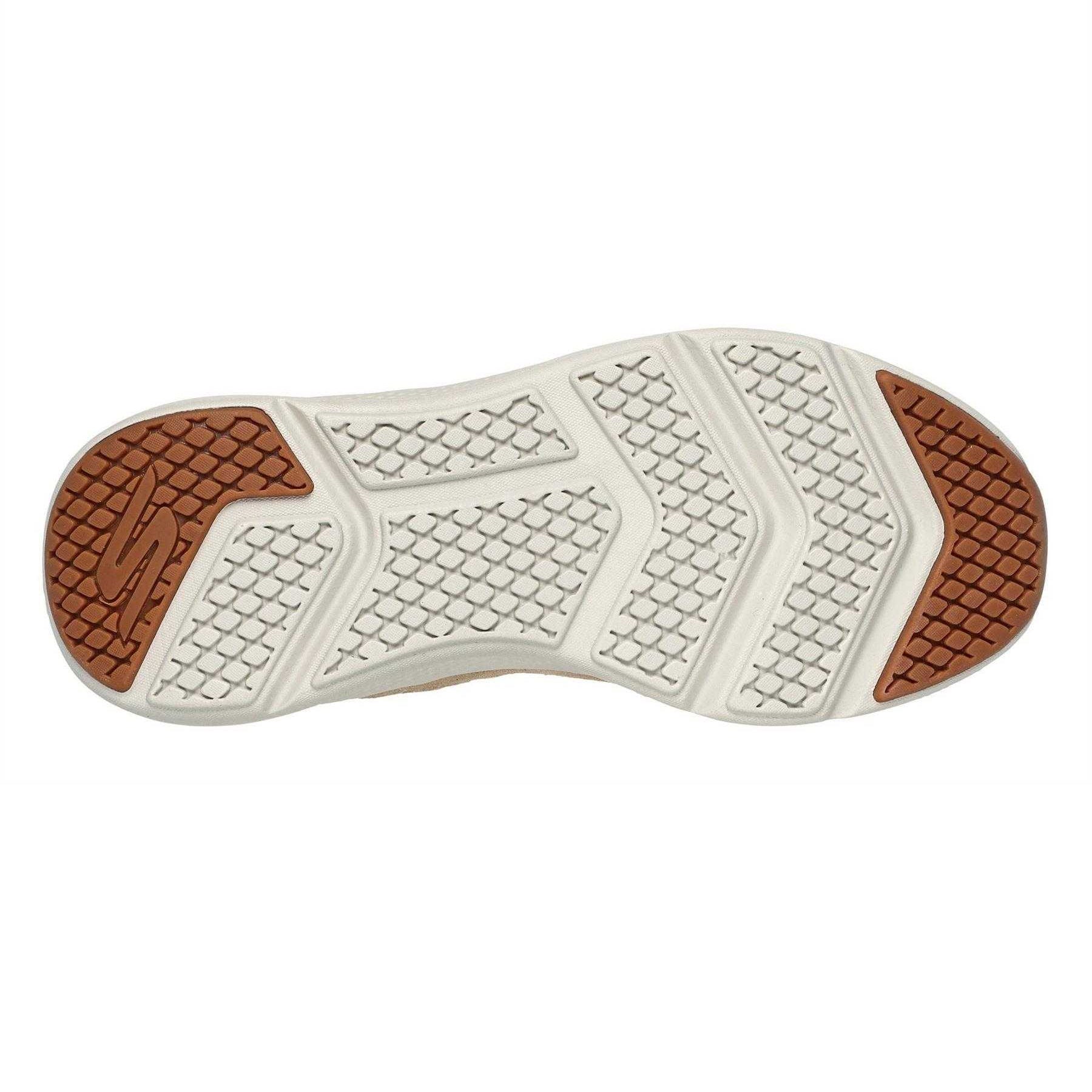 Taupe-Natural - Lifestyle - Skechers Womens-Ladies OTG Elevate Suede Slip-on Trainers