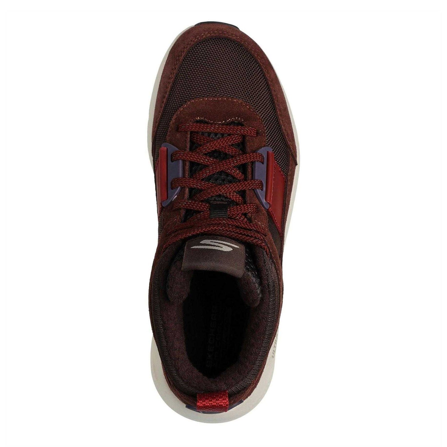 Brown-Taupe - Side - Skechers Womens-Ladies OTG Elevate Suede Slip-on Trainers