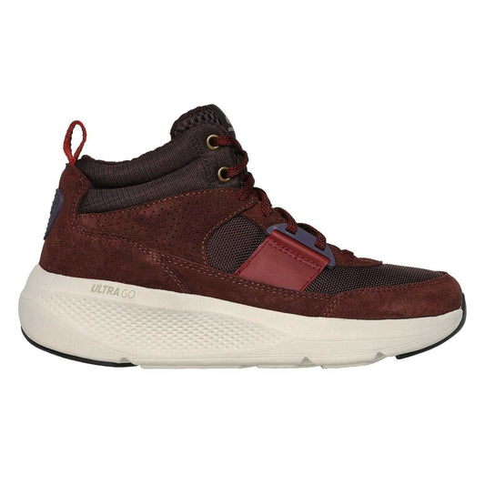 Brown-Taupe - Front - Skechers Womens-Ladies OTG Elevate Suede Slip-on Trainers