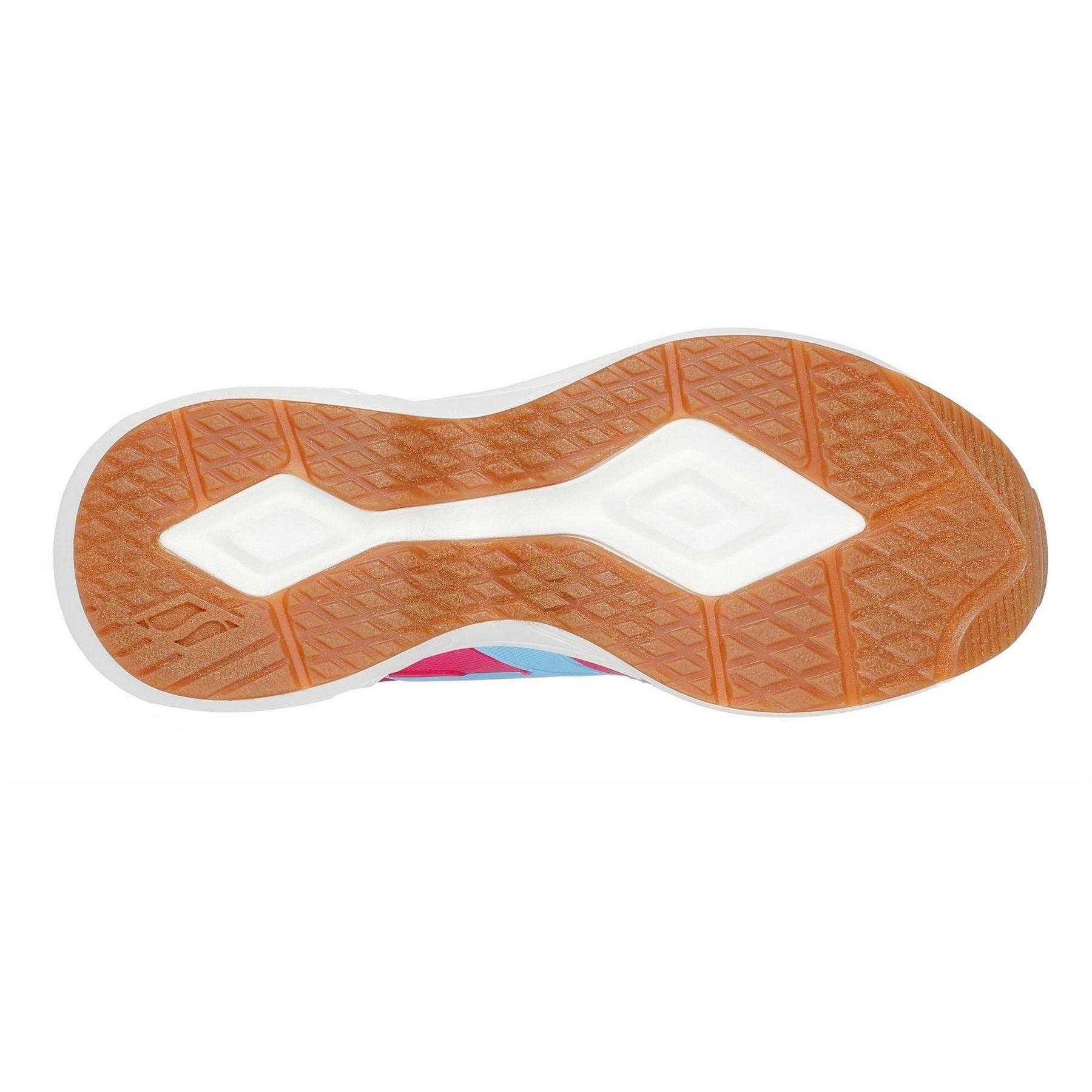 White-Blue-Pink - Lifestyle - Skechers Womens-Ladies Uno Mesh Trainers