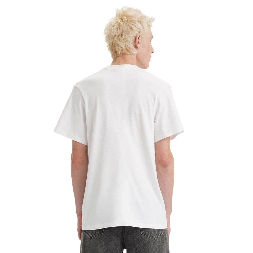 White - Back - Levis Mens Headline Relaxed Fit T-Shirt