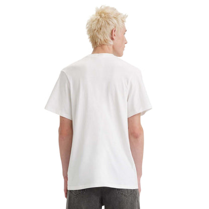 White - Back - Levis Mens Headline Relaxed Fit T-Shirt