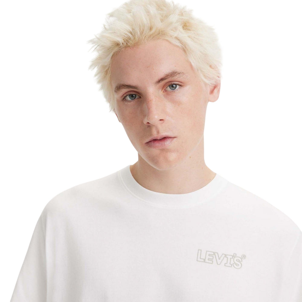 White - Side - Levis Mens Headline Relaxed Fit T-Shirt