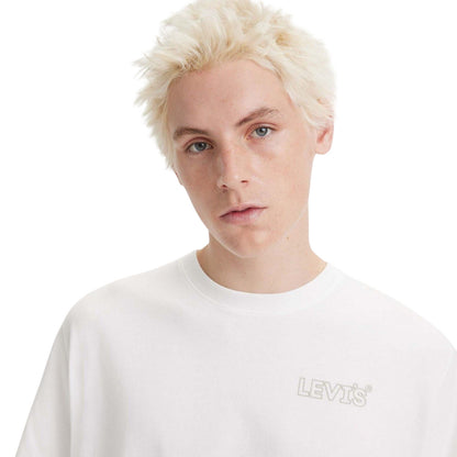 White - Side - Levis Mens Headline Relaxed Fit T-Shirt