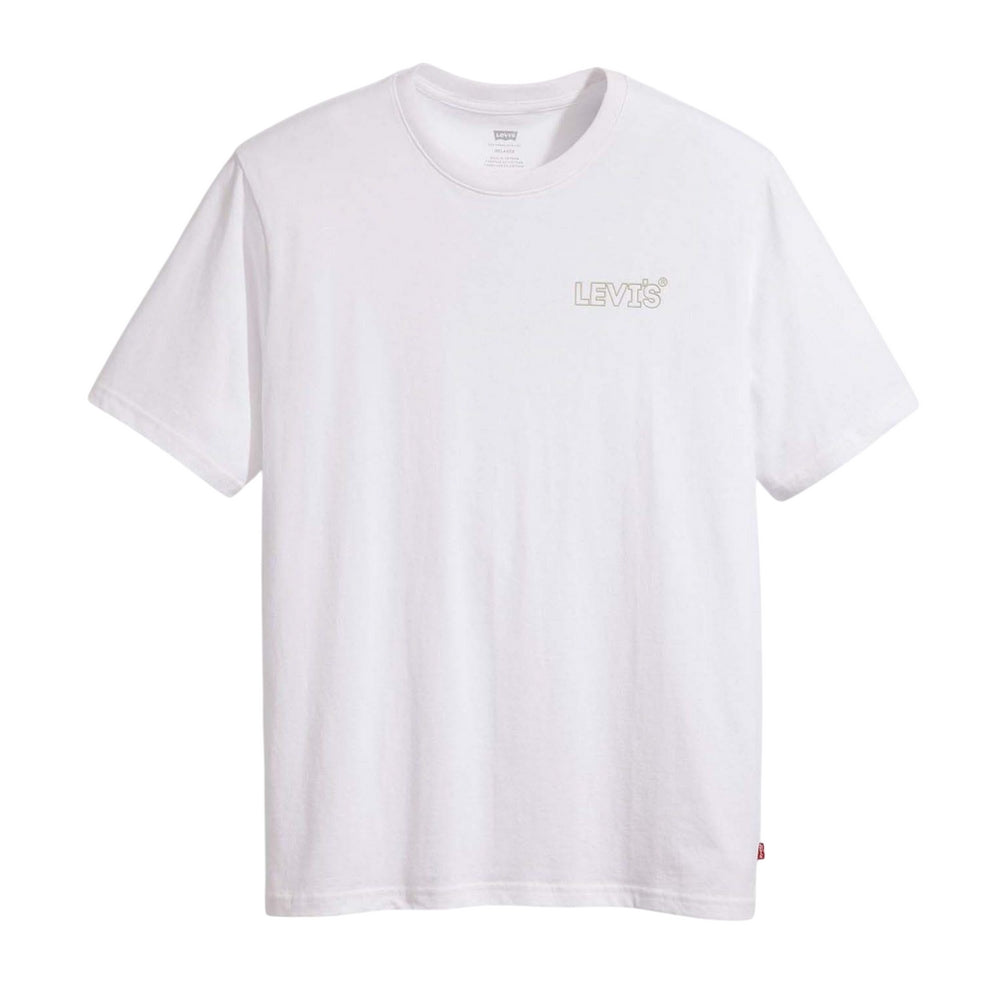 White - Front - Levis Mens Headline Relaxed Fit T-Shirt