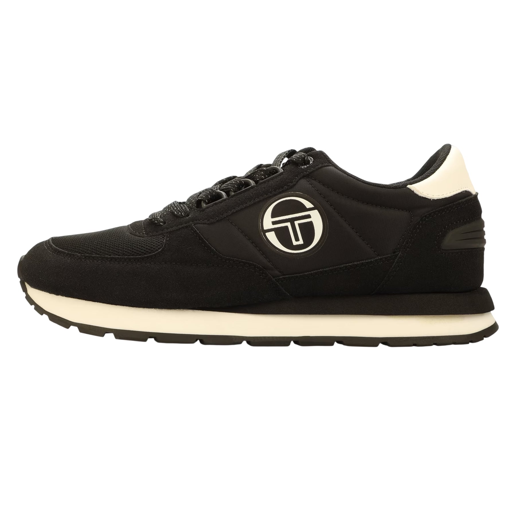 Black-White - Back - Sergio Tacchini Mens Venezia Trainers