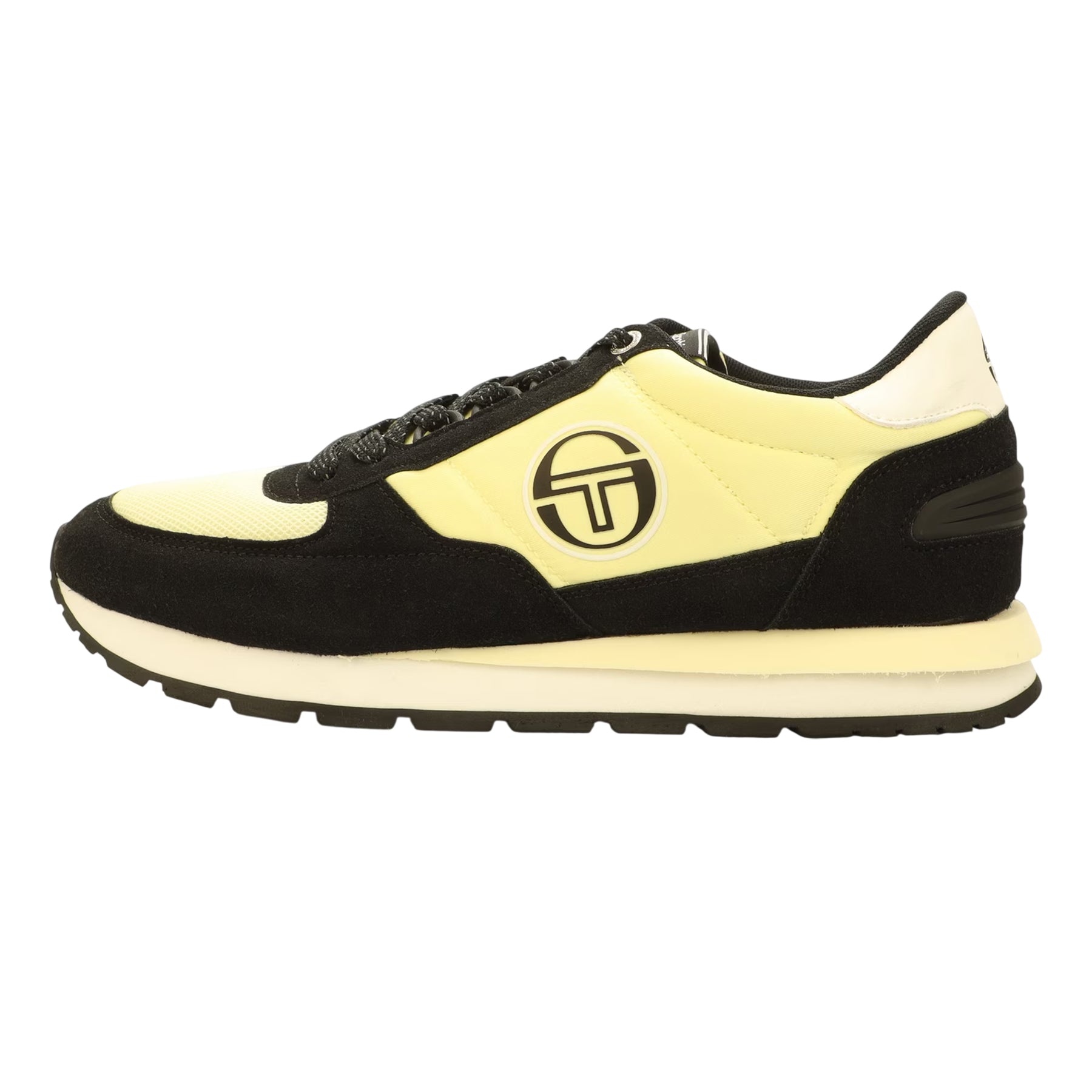 White-Black-Lemon - Back - Sergio Tacchini Mens Venezia Trainers
