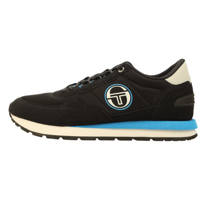 Black-White-Bright Blue - Back - Sergio Tacchini Mens Venezia Trainers
