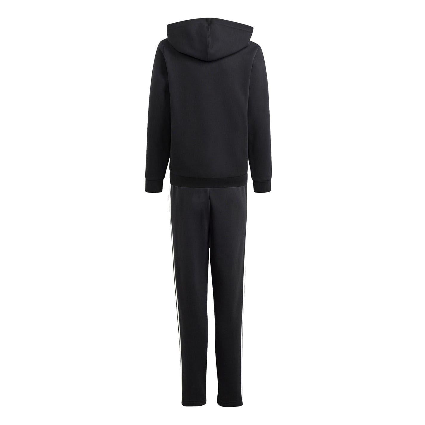 Black-Grey - Back - Adidas Childrens-Kids Tiberio Tracksuit