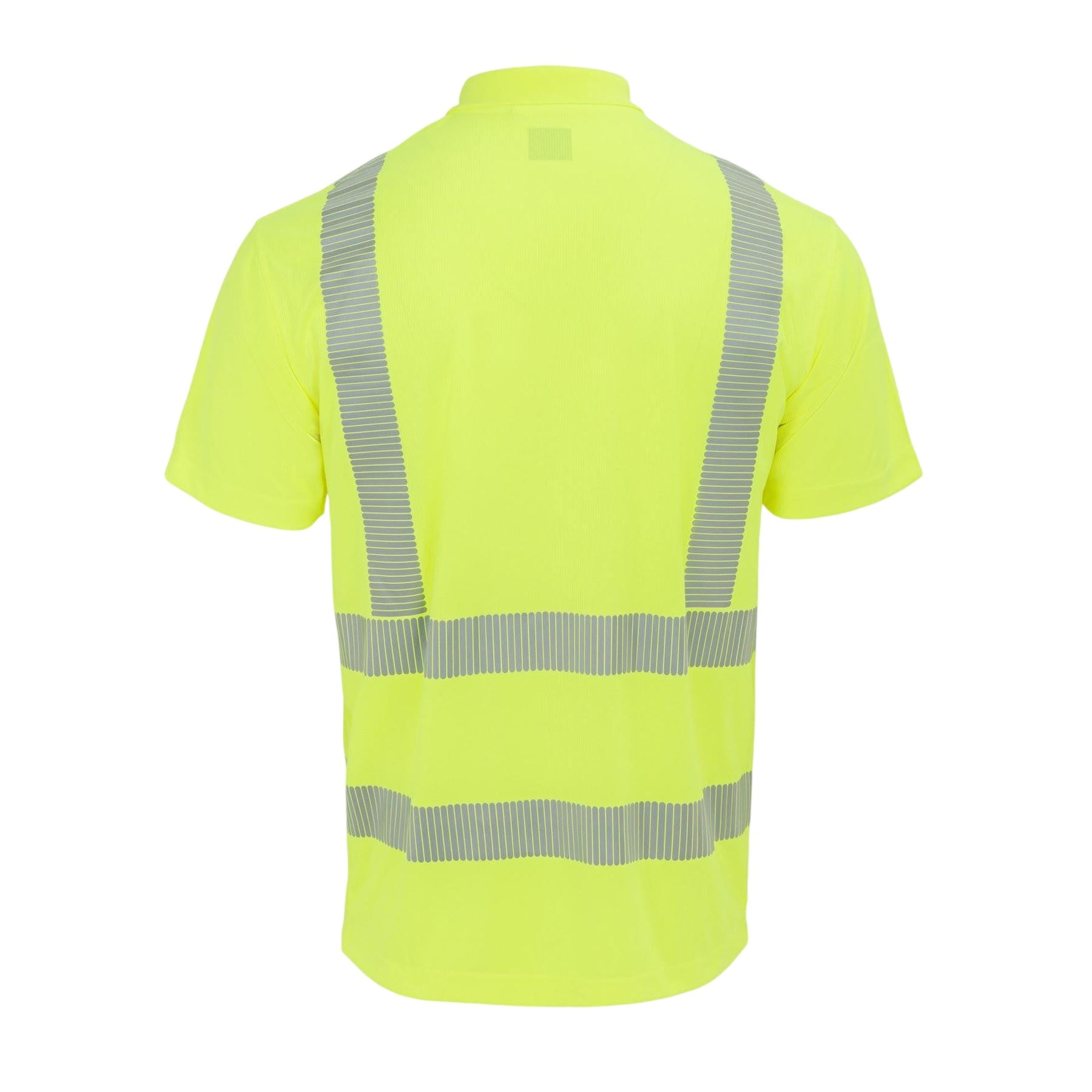 Yellow - Back - Portwest Mens Reflective Hi-Vis Polo Shirt