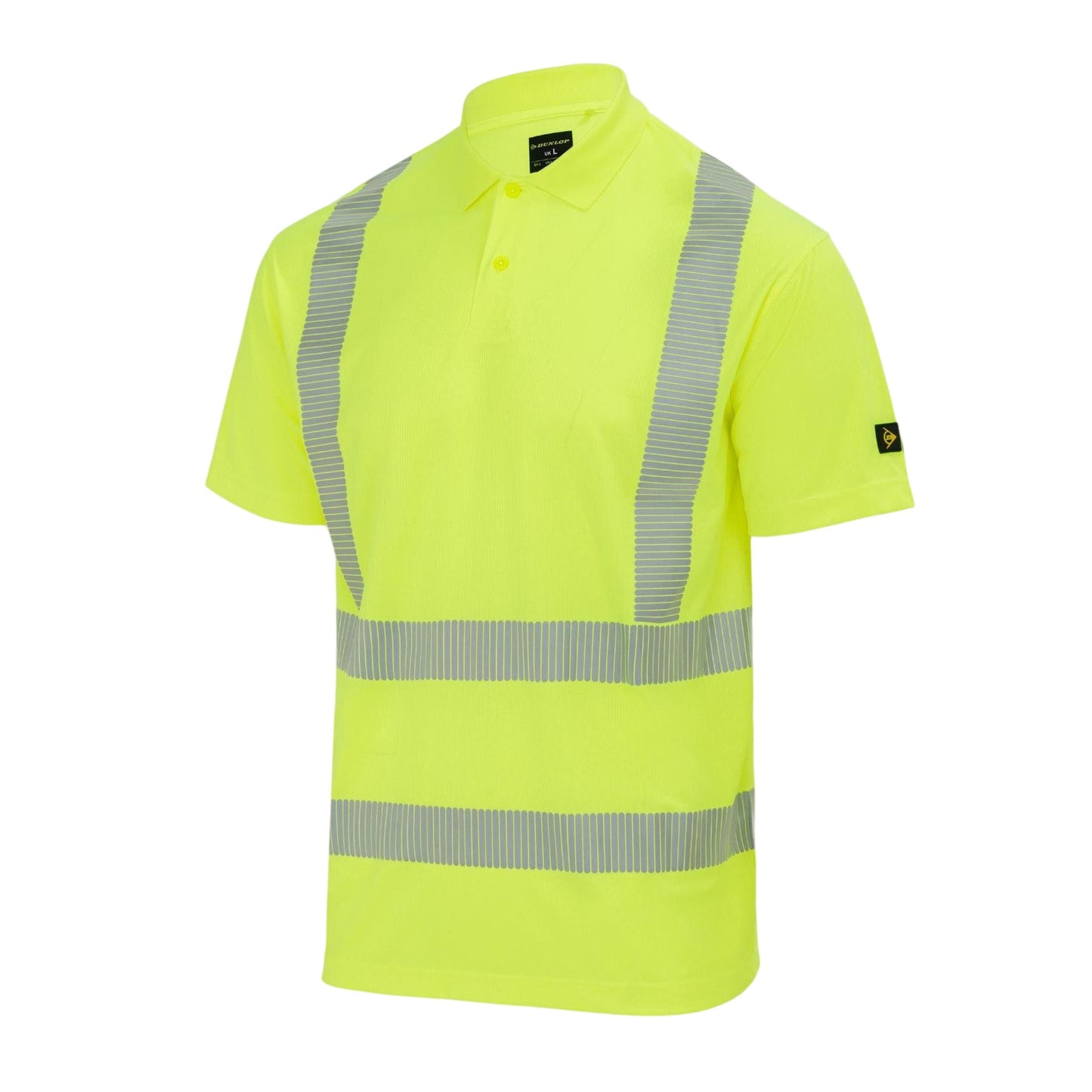 Yellow - Side - Portwest Mens Reflective Hi-Vis Polo Shirt