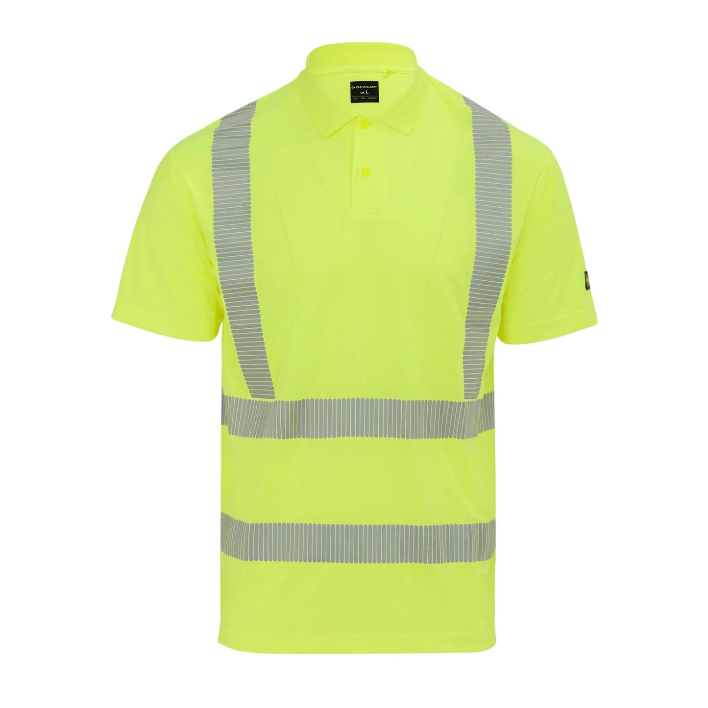 Yellow - Front - Portwest Mens Reflective Hi-Vis Polo Shirt
