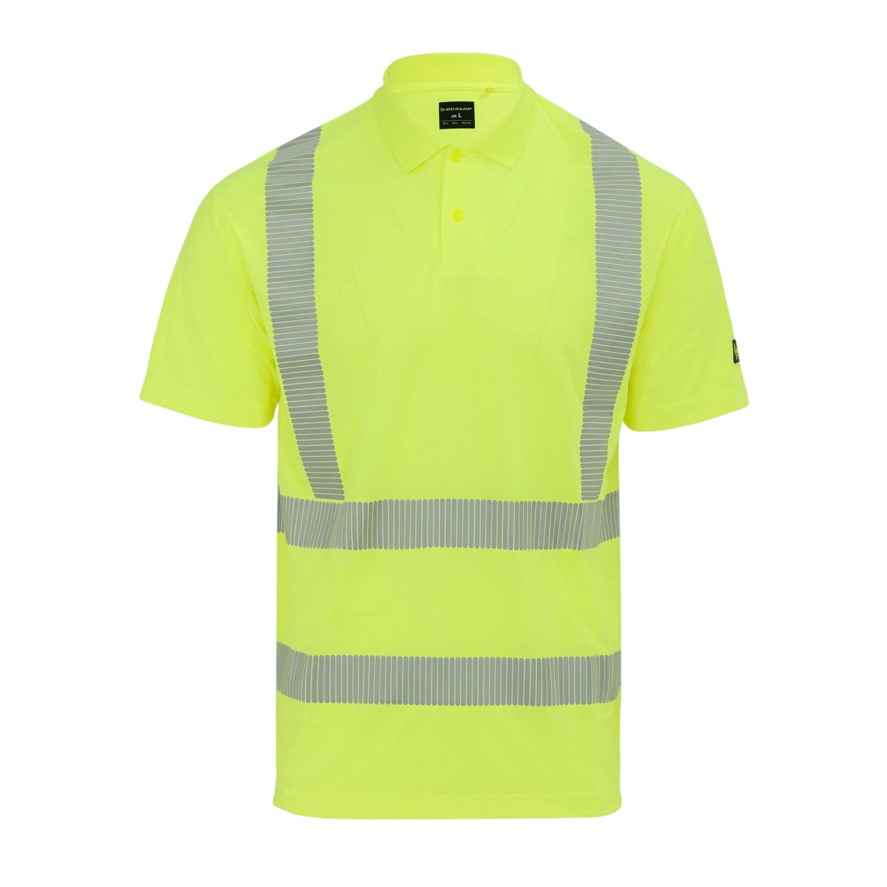 Yellow - Front - Portwest Mens Reflective Hi-Vis Polo Shirt