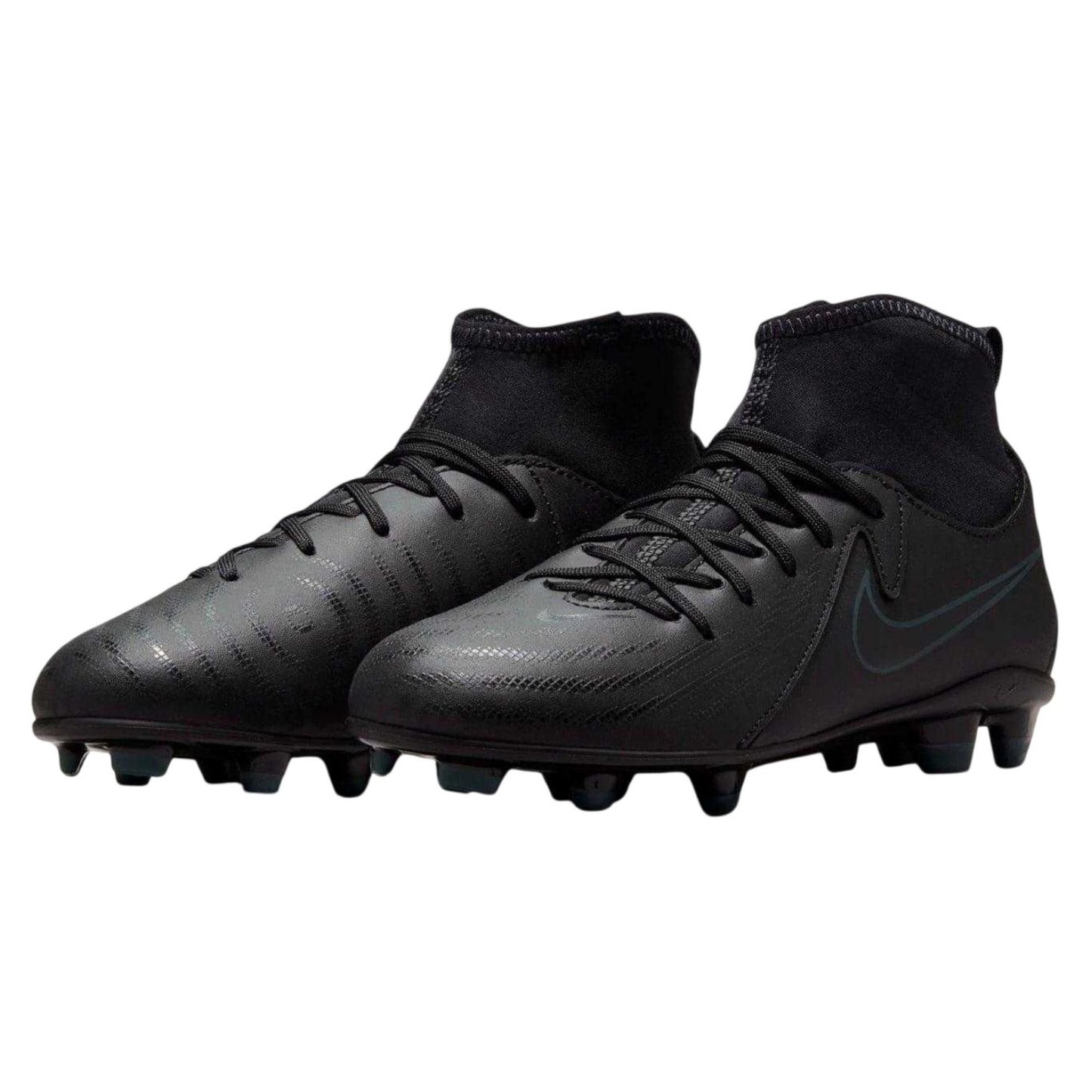 Black-Green - Pack Shot - Nike Childrens-Kids Phantom Luna Ii Club Firm Ground Football Boots