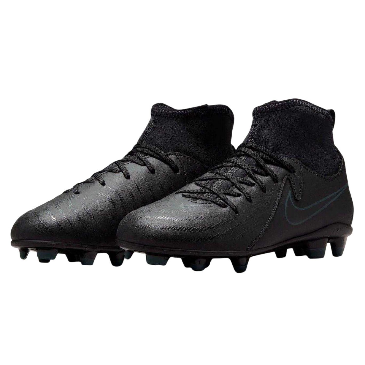 Black-Green - Pack Shot - Nike Childrens-Kids Phantom Luna Ii Club Firm Ground Football Boots